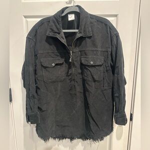 Offline by Aerie Corduroy Quarter Zip Shacket